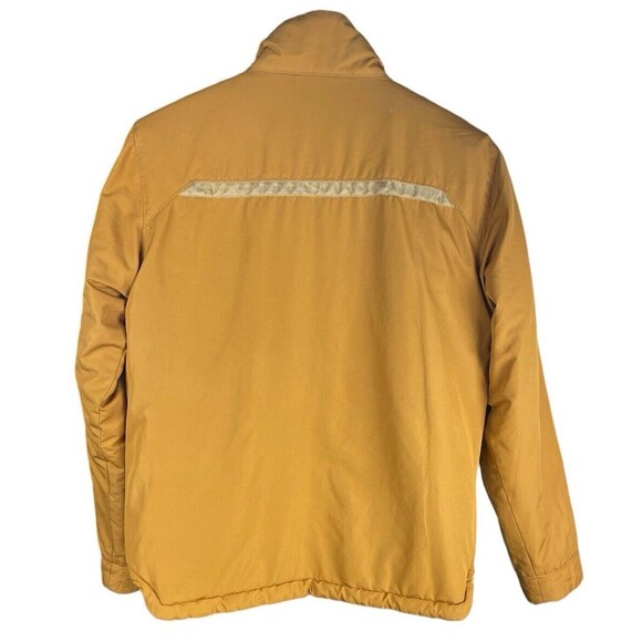 REI Men's Small Reversible Insulated Jacket Yellow/Gray Full Zip Outdoor Hiking - Picture 3 of 12